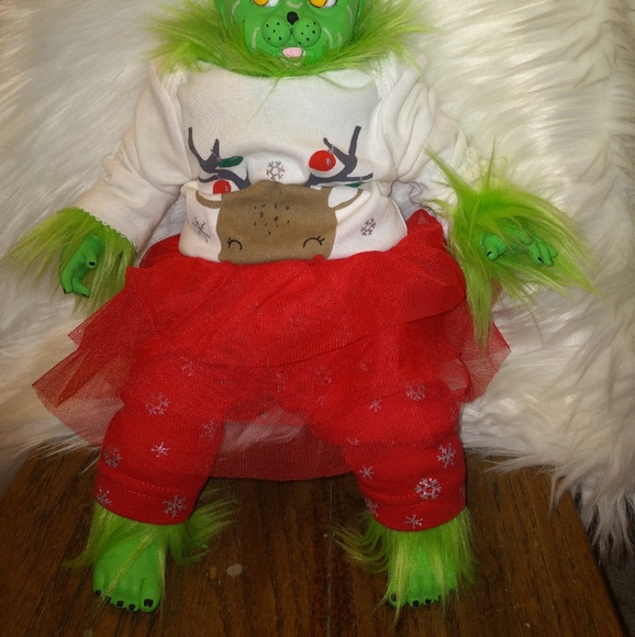 Handmade custom reborn Grinch doll - Picture 10 of 11